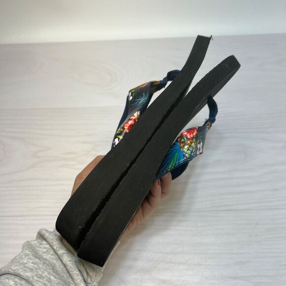 Yellow Box Francis Size US 11 M Women's T-Strap Slide Sandals Floral - Picture 4 of 9